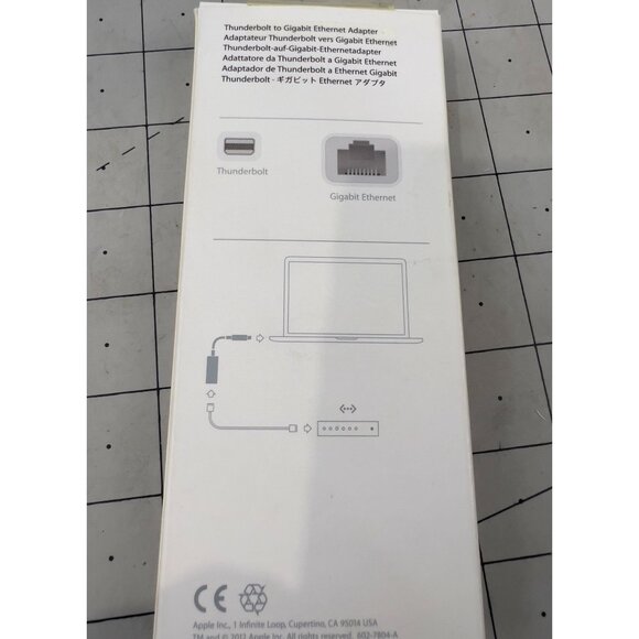 Apple Thunderbolt To Gigabit Ethernet Adapter Model A1433 NIB - Picture 3 of 6
